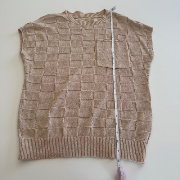 Shewin-Amazon-Cap Sleeve-Crew Neck-Knit-Light weight-Spring-Casual-S - Picture 8 of 9